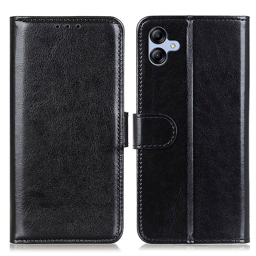 For Samsung Galaxy A05 4G Case Leather Phone Cover Wallet Crazy Horse Texture Stand Shell For Samsung Galaxy A05 4G Case Leather Phone Cover Wallet Crazy Horse Texture Stand Shell